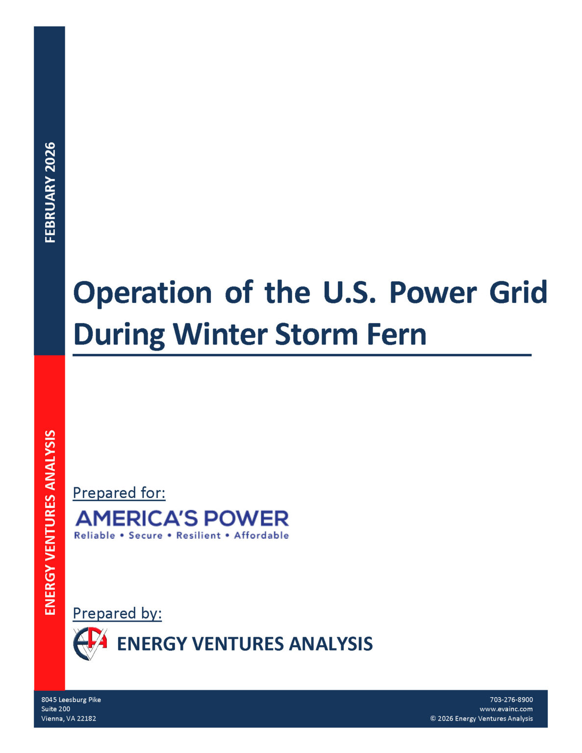 Report Part One: Operation of the U.S. Power Grid During Winter Storm ...